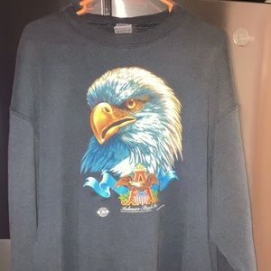 1991 vintage eagle crew neck